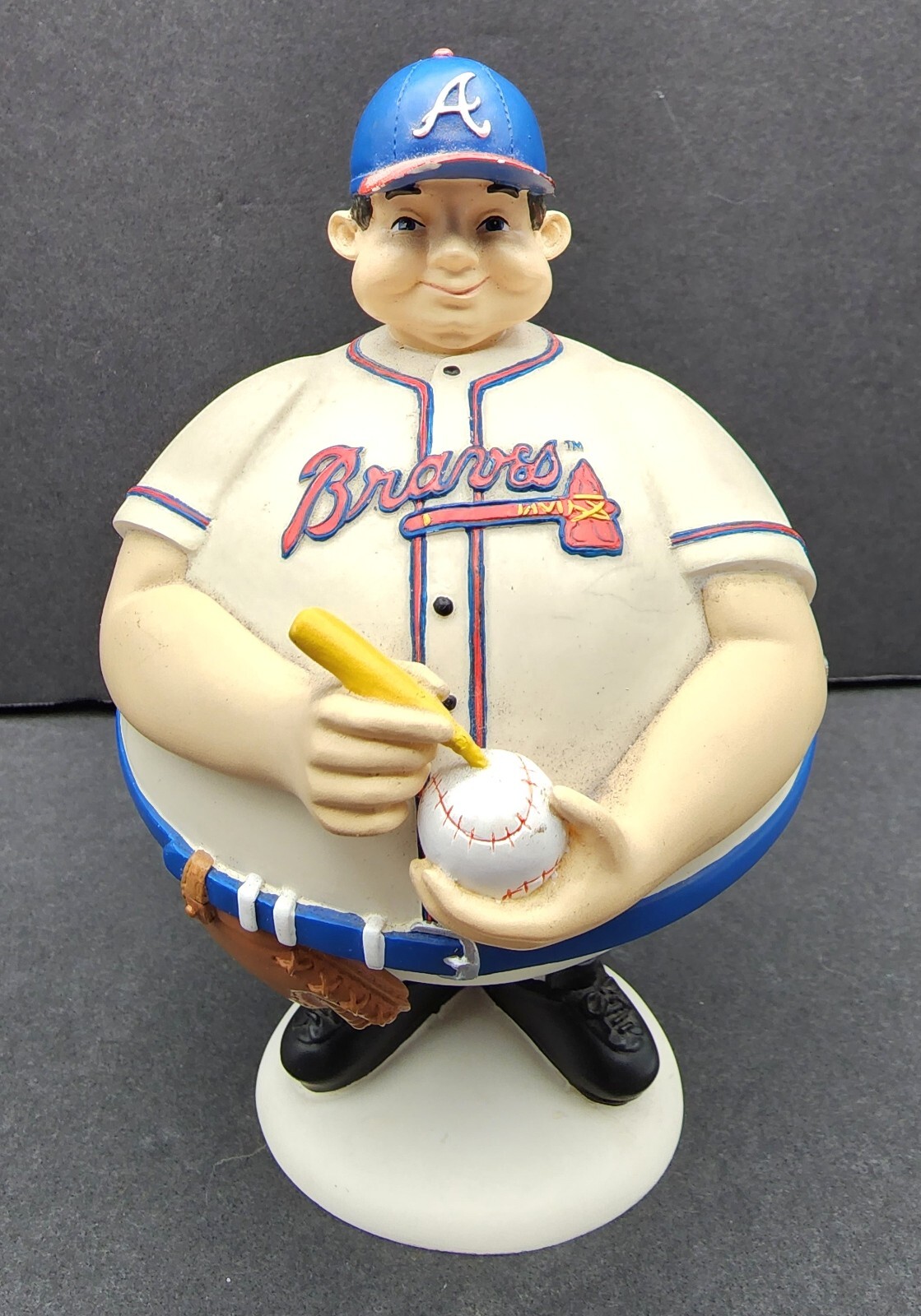 Mark Kotsay Atlanta Braves Autographed Signed Figure Dept 56 Flip Top Mark Kotsay Atlanta Braves Autographed Signed Figure Dept 56 Flip Top