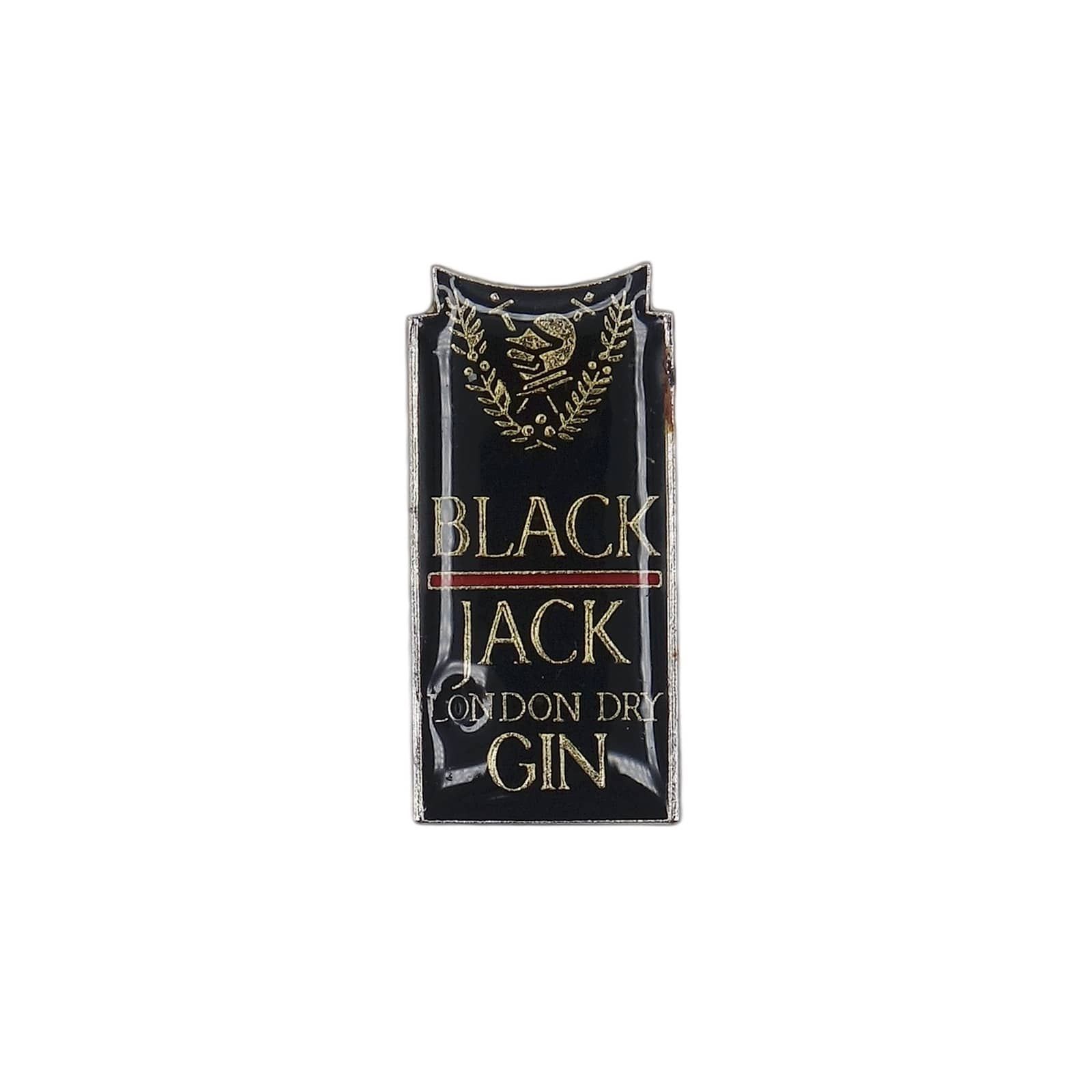 Black Jack London Dry Gin Bottle Vintage Pin with Clasp Not specified