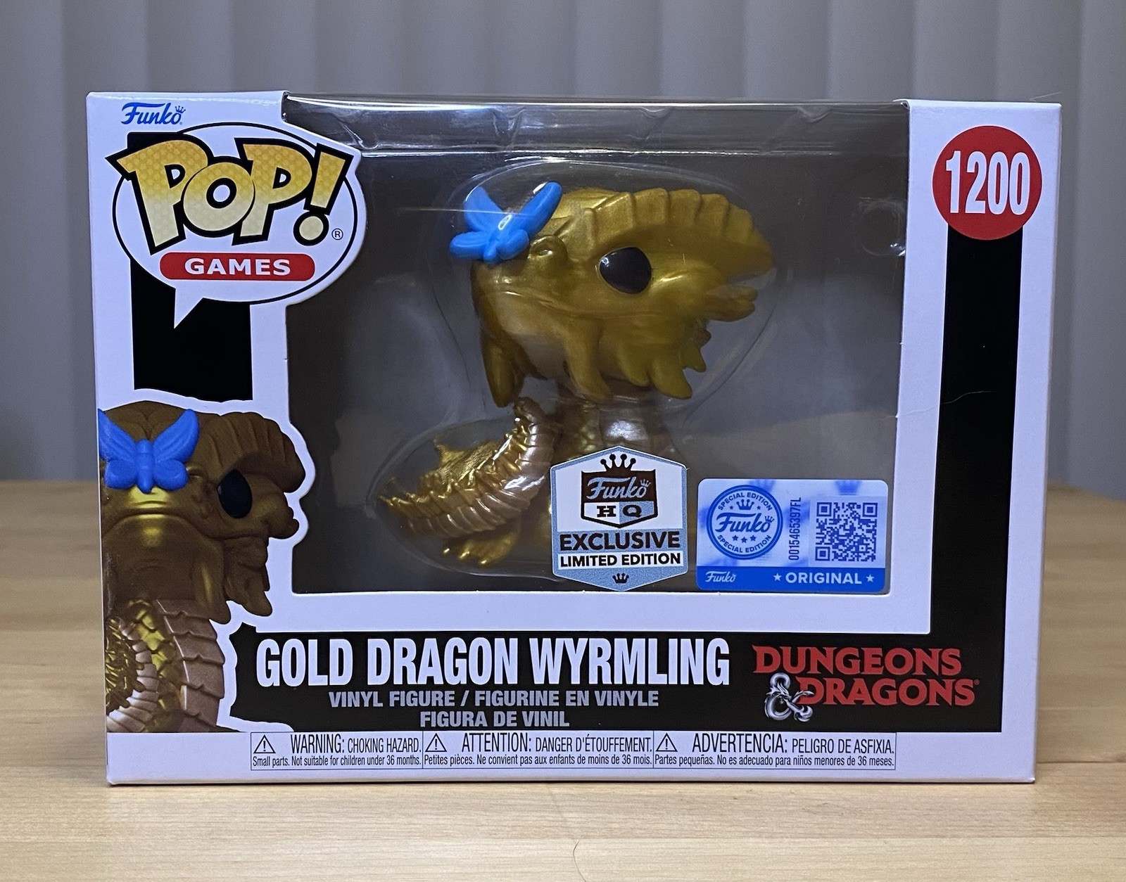 Funko Pop Dungeons & Dragons Gold Dragon Wyrmling #1200 Funko HQ Exclusive Funko Pop Dungeons & Dragons Gold Dragon Wyrmling #1200 Funko HQ Exclusive