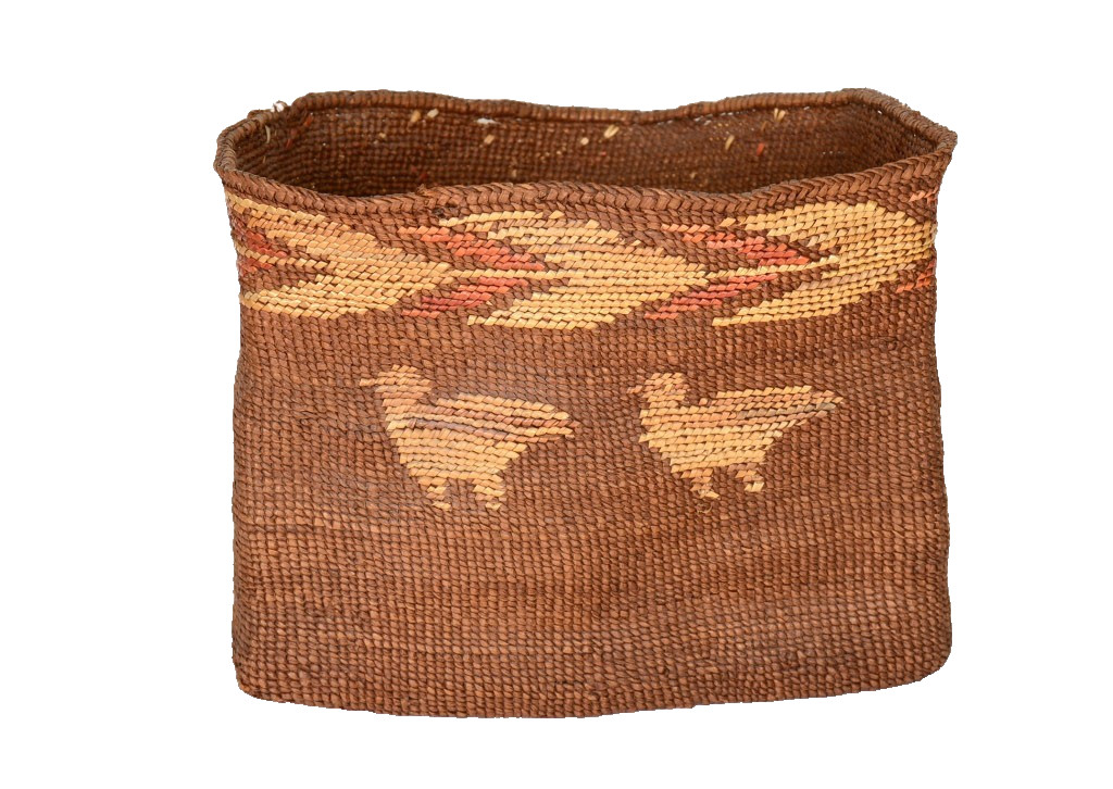 Antique Tsimshian Basket Early 20th Century  9.5