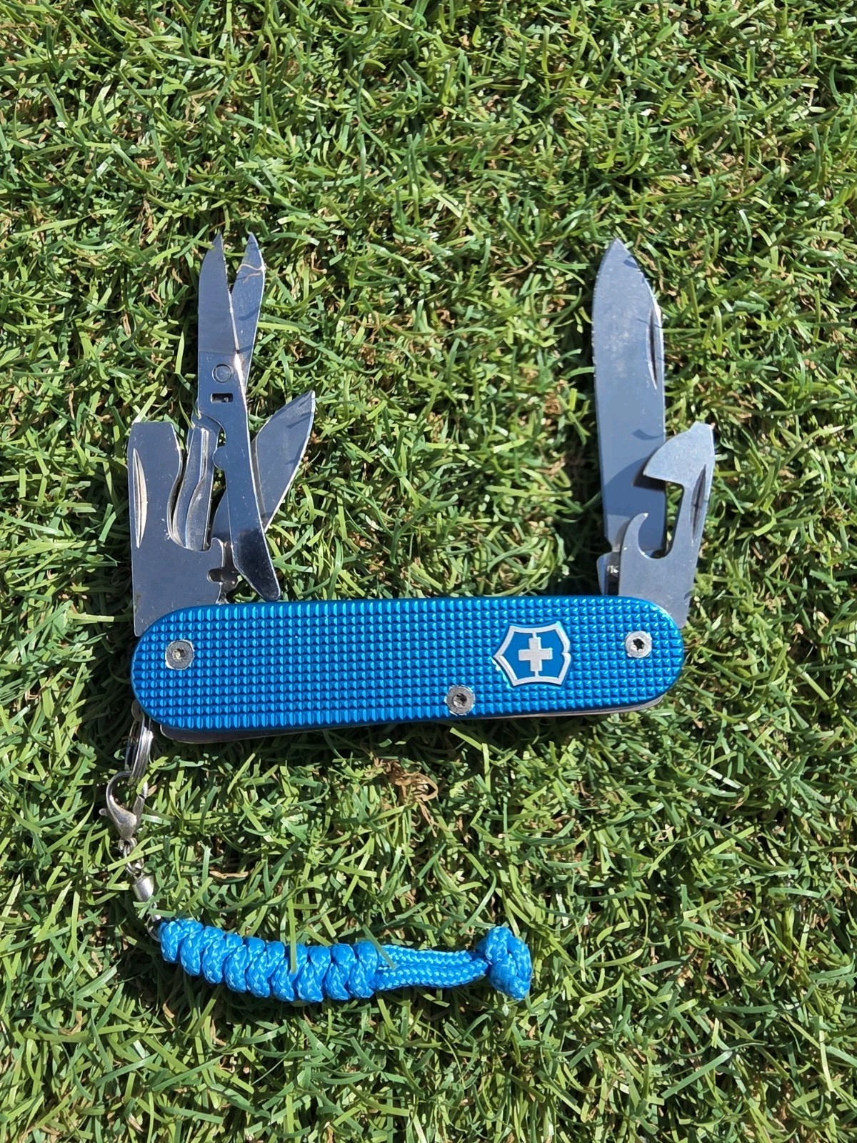 Victorinox 84mm Custom Mod Cadet X LE 2020 Blue Alox W Scissors