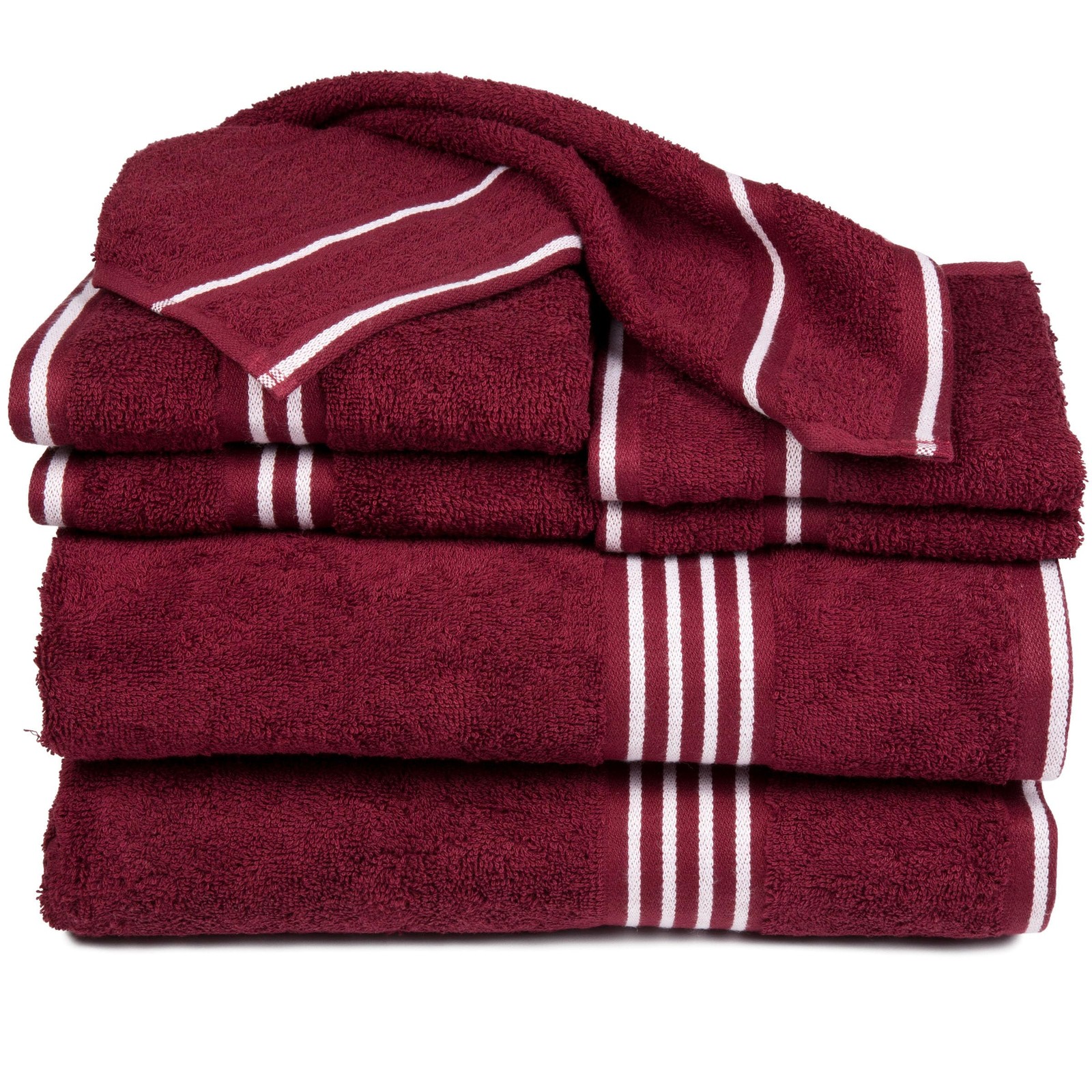 Lavish Home 8PC Bathroom Towels Set - 575GSM 100% Cotton Bathroom Essentials 2 Lavish Home 8PC Bathroom Towels Set - 575GSM 100% Cotton Bathroom Essentials 2