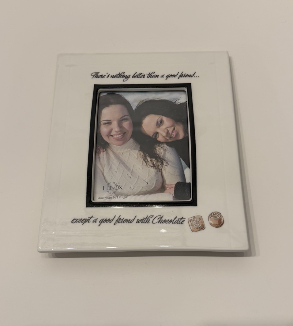 Lenox Wit & Wisdom Friends & Chocolate Photo Frame New in Box