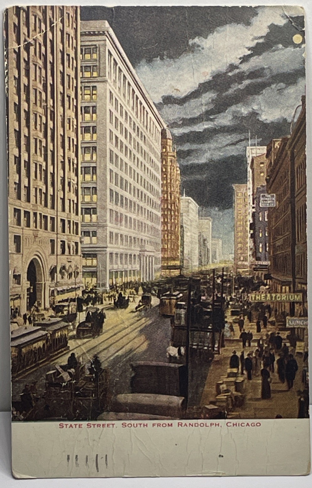 1918 Chicago Illinois State Street South Randolph theater damaged