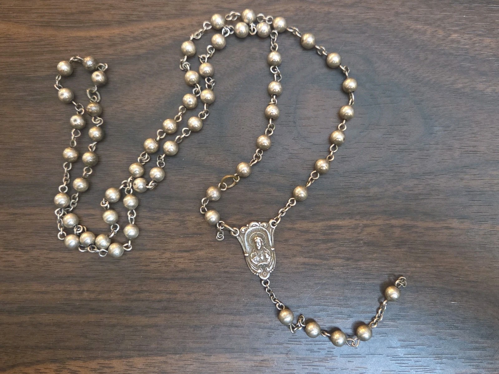 Vintage Sterling Silver Rosary For Repair Please Read