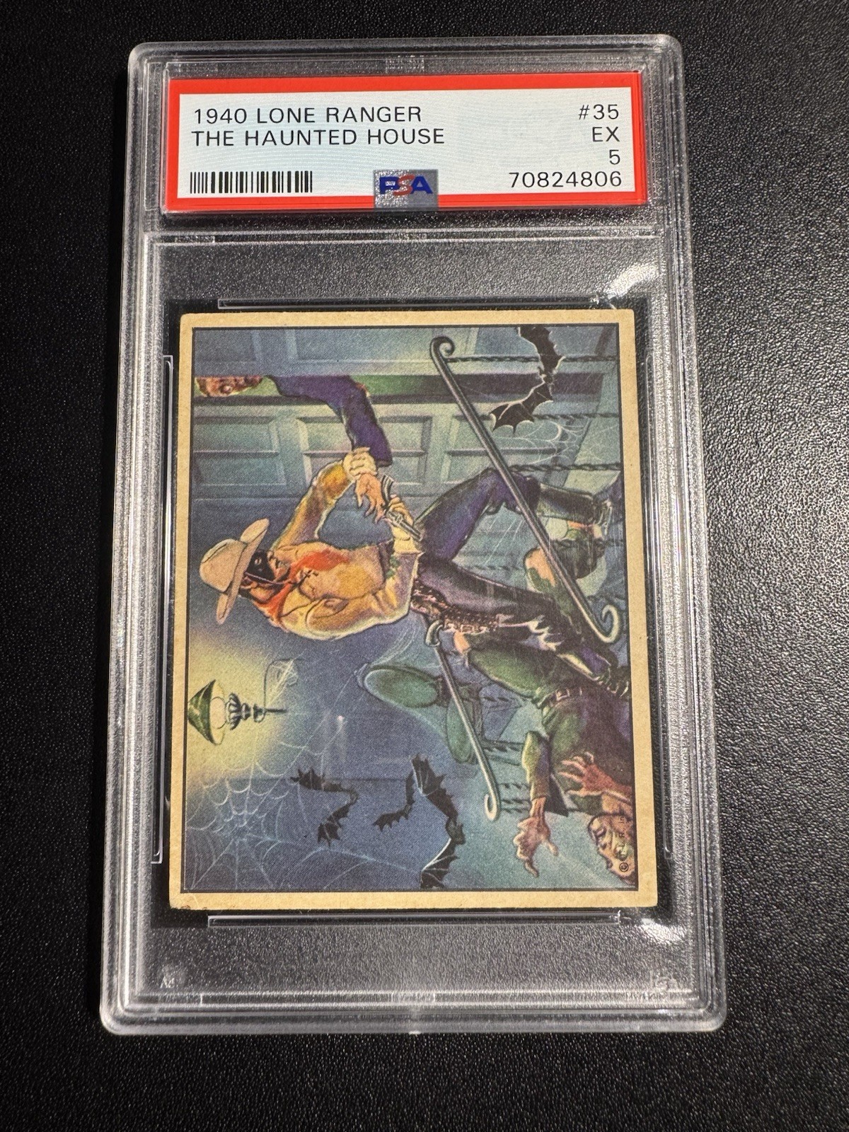 1940 Gum Inc Lone Ranger #35 Haunted House PSA 5
