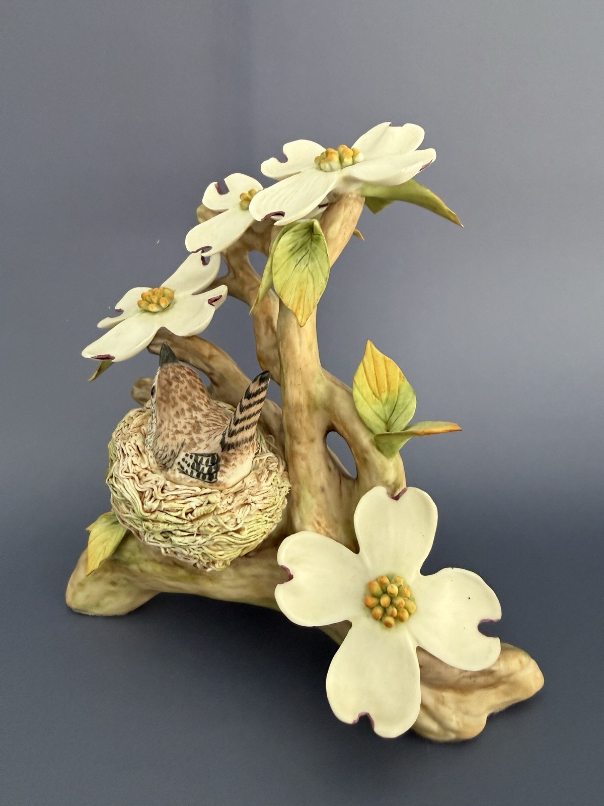 Vintage Cybis Porcelain Dogwood Figurine