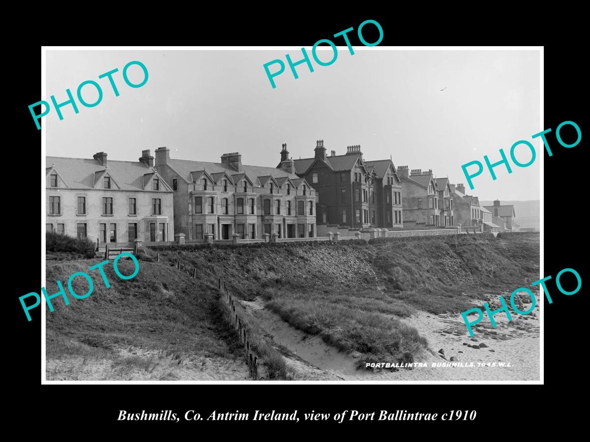 Bushmills Antrim Ireland Port Ballintrae c1910 Old Large Historic Photo