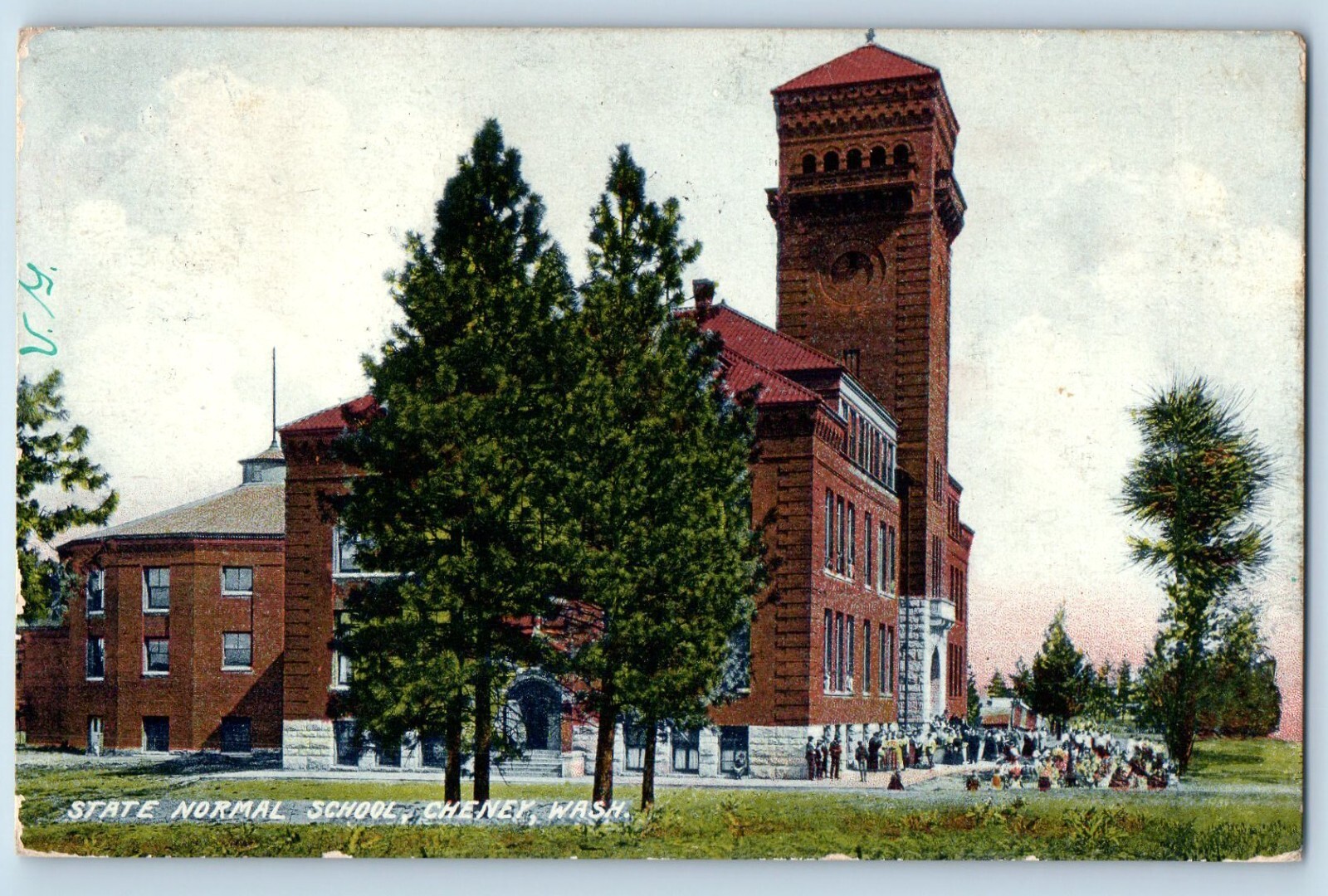 Cheney Washington Postcard State Normal School Exterior Building c1908 Vintage