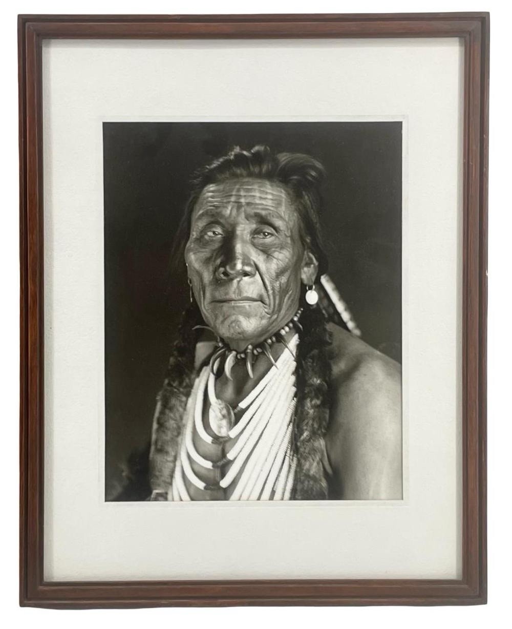 T.J. Hileman Turtle Blackfeet Native American Vintage Photo Glacier Park