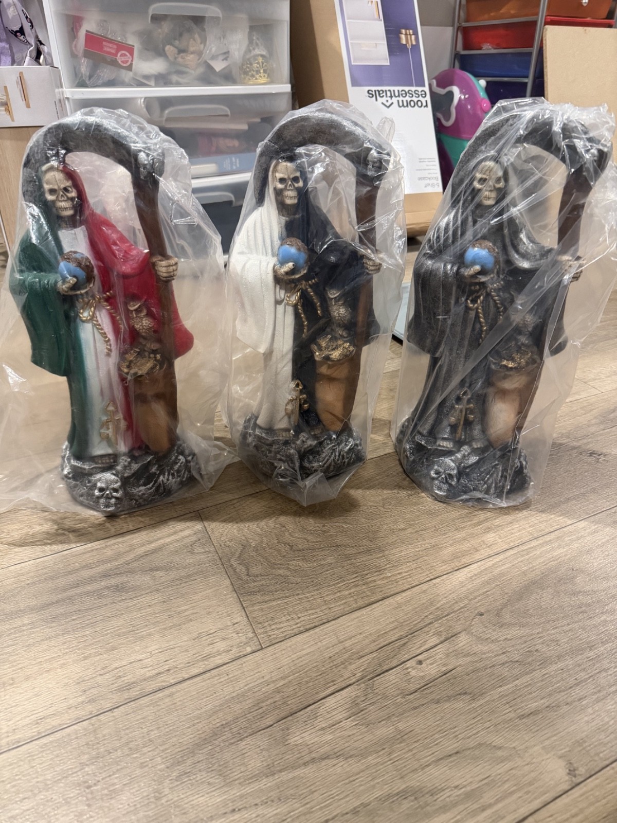 Santa Muerte Lot de 3 Nuevas..