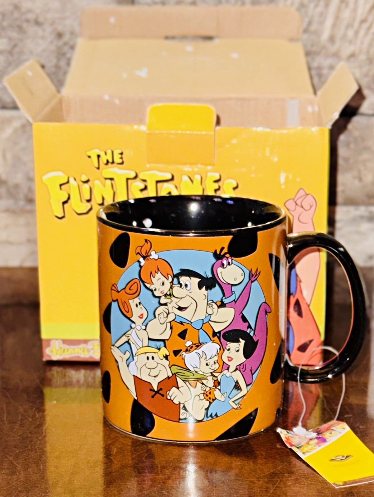 Vintage Westland Giftware The Flintstones Family Photo 14oz Mug MINT IN BOX Tag Vintage Westland Giftware The Flintstones Family Photo 14oz Mug MINT IN BOX Tag