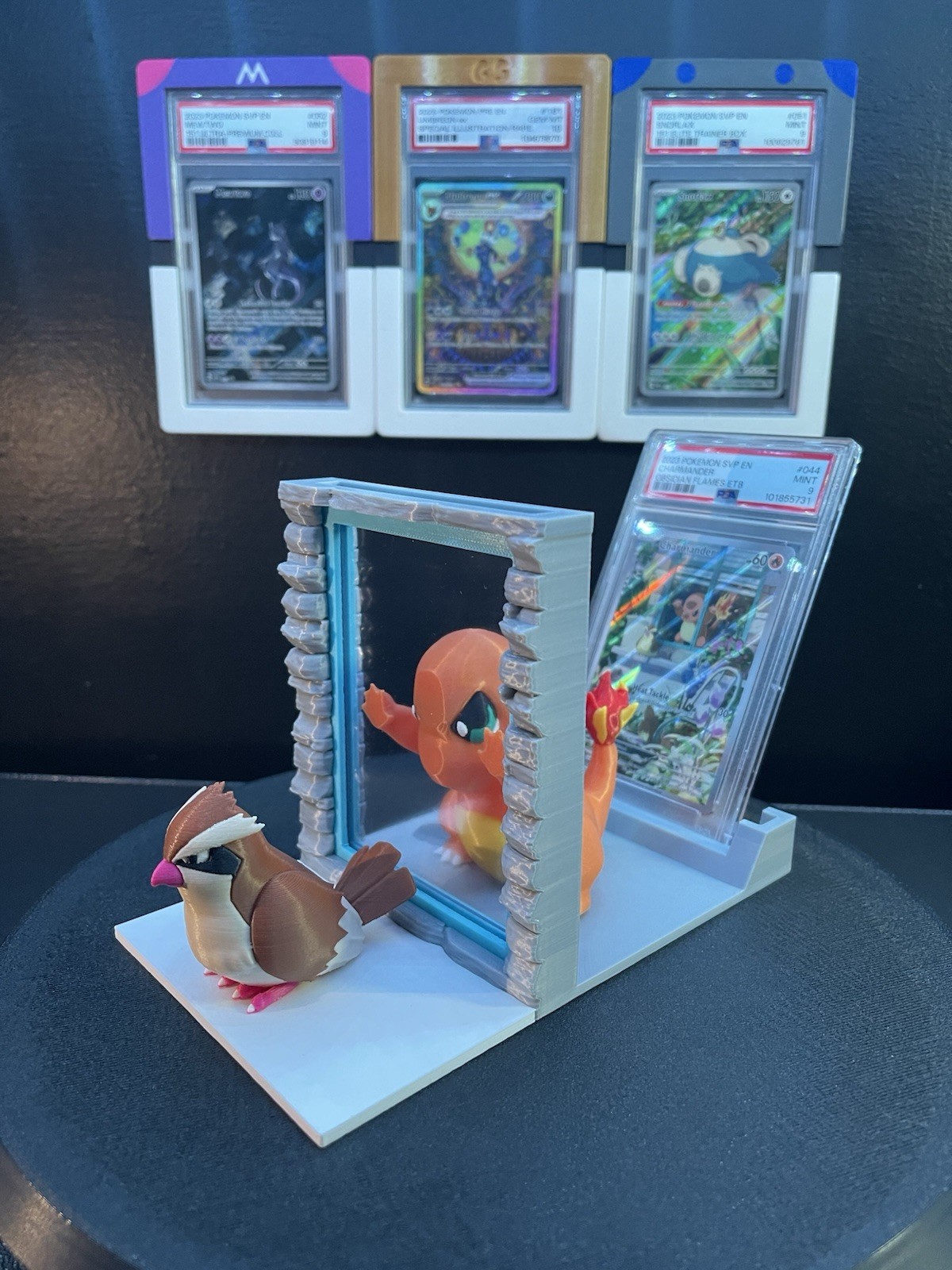 Charmander Promo & Pidgey 151  PSA Graded Display Stand TCG BGS CGC Pokemon 