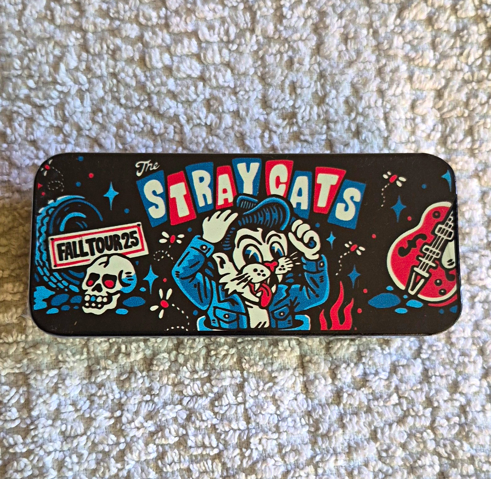 The Stray Cats Fall Tour 2025 Collectible Tin, New,  Contains (6) Guitar Pics