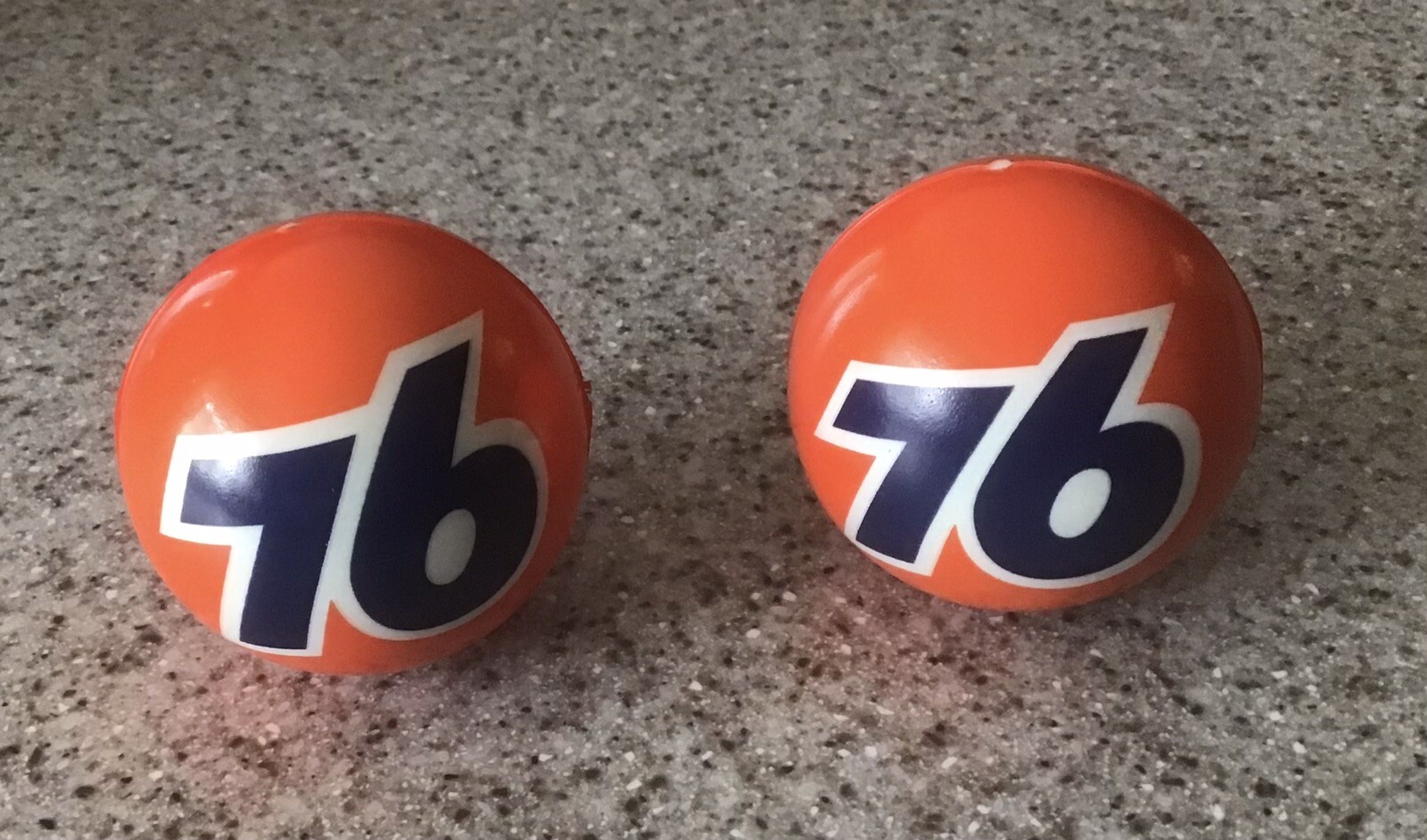 *NEW DESIGN- 76 ANTENNA BALL- RUBBER-LOT OF 2- BRAND NEW  (Please read desc)