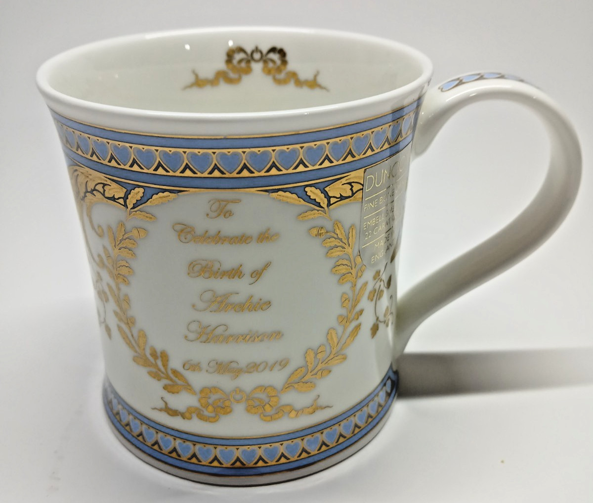 Dunoon Mug Royal Baby Birth Archie Harrison Sussex Prince Harry Meghan Markle Dunoon Mug Royal Baby Birth Archie Harrison Sussex Prince Harry Meghan Markle