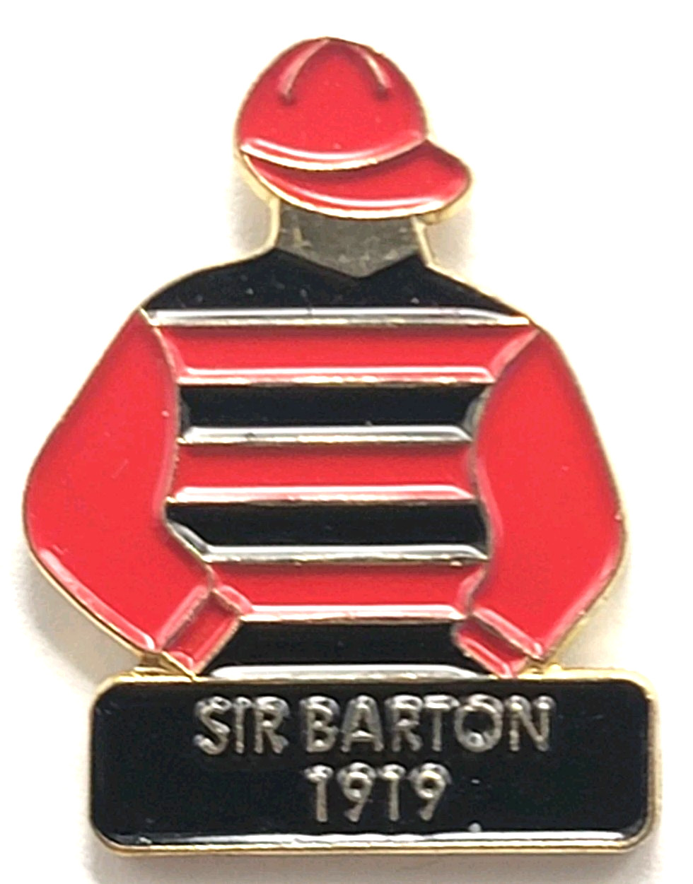 1919 Kentucky Derby Winner Sir Burton Jockey Silks Pin Horse Racing Memorabilia