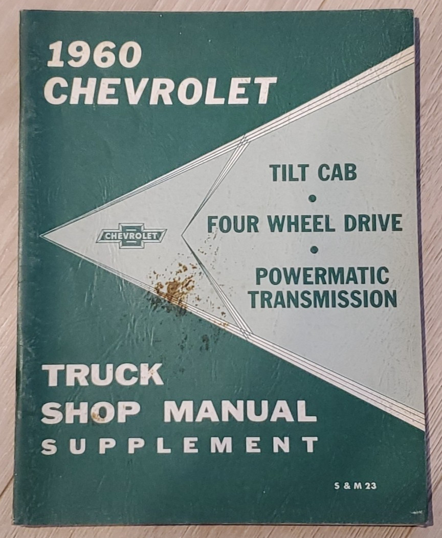 1960-61-62 Chevrolet Truck Service / Shop Repair Manual Supplement Original OEM 1960-61-62 Chevrolet Truck Service / Shop Repair Manual Supplement Original OEM