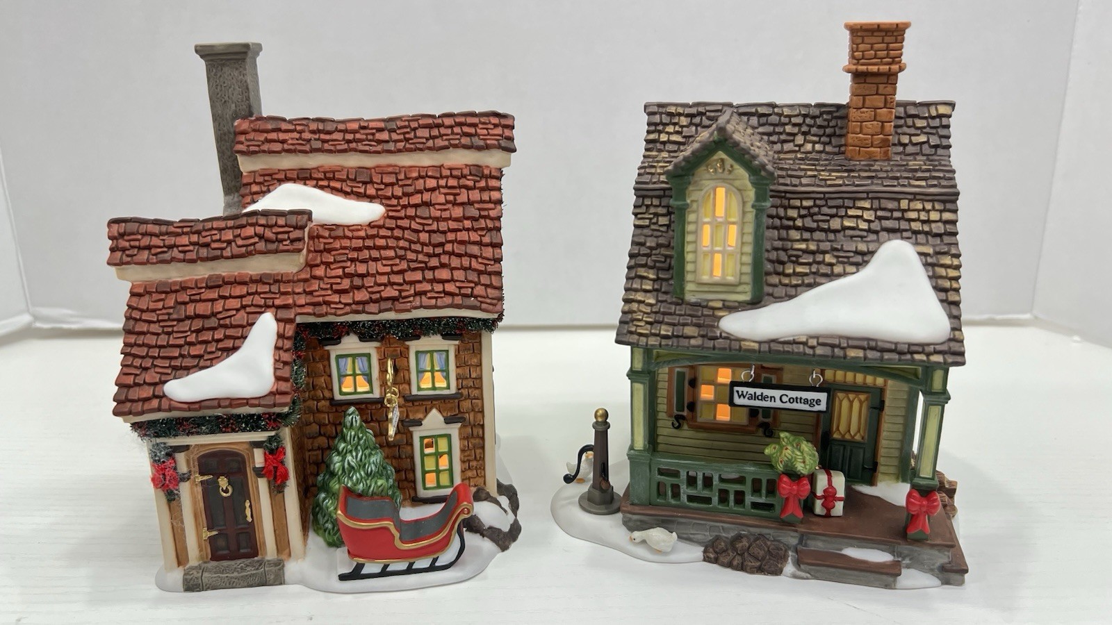 Dept 56 New England Village “Warren Homestead & Walden Cottage” 56659 NEW 