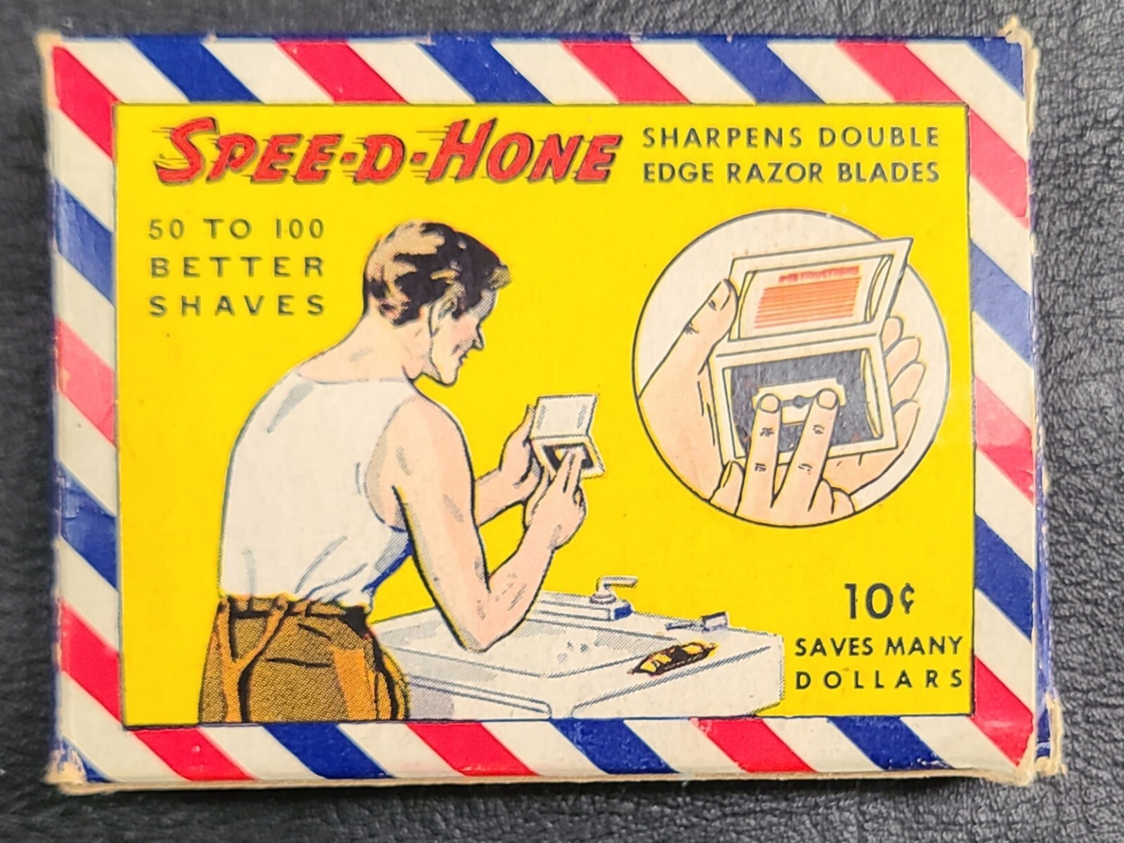 Vintage Spee-D-Hone Razor Sharpener - Curtiss Candy Company - Chicago, ILL.
