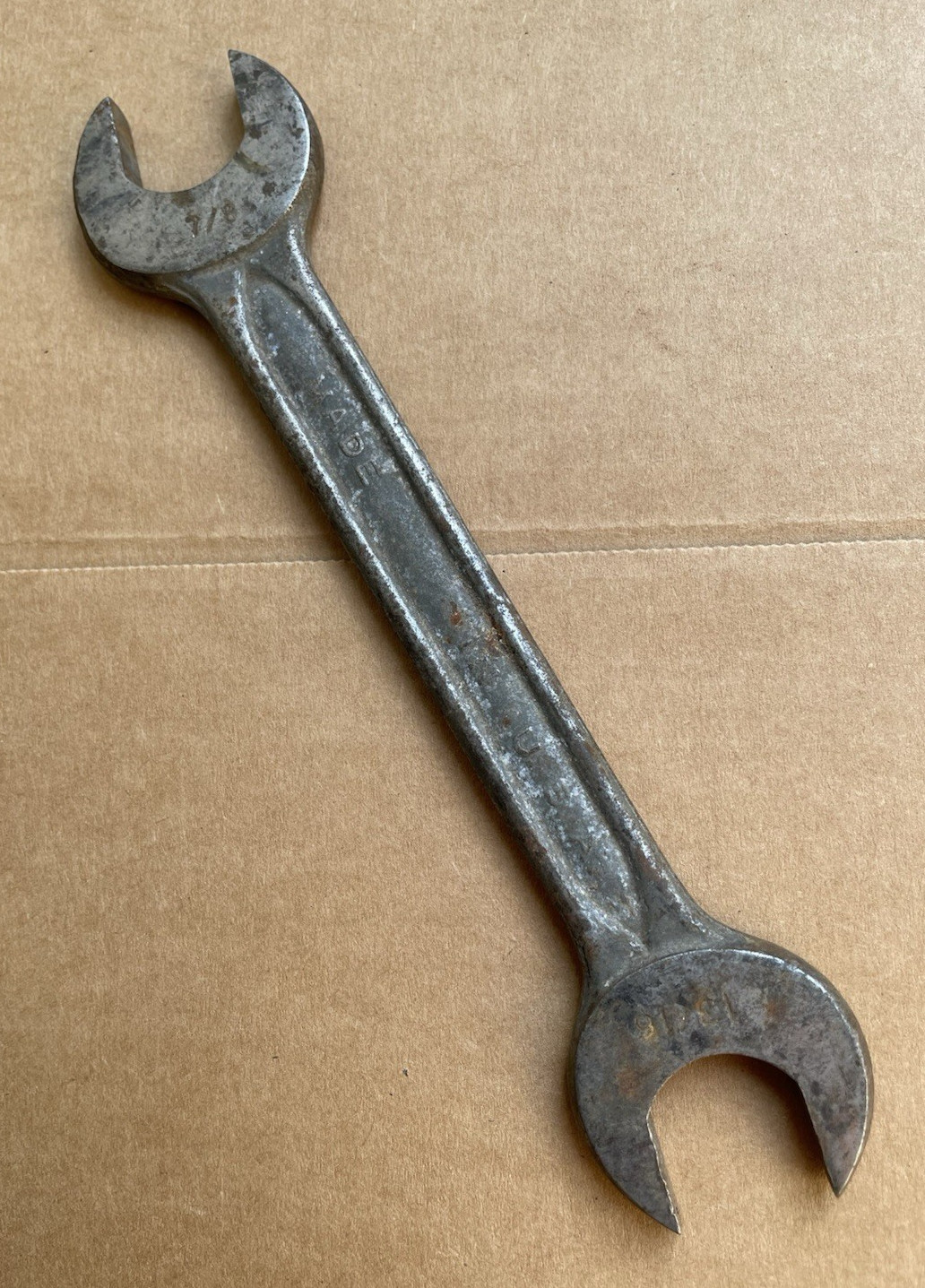 Vintage Indestro Tools Wrench Open Ended 7/8 13/16 731B Drop Forged Select Steel
