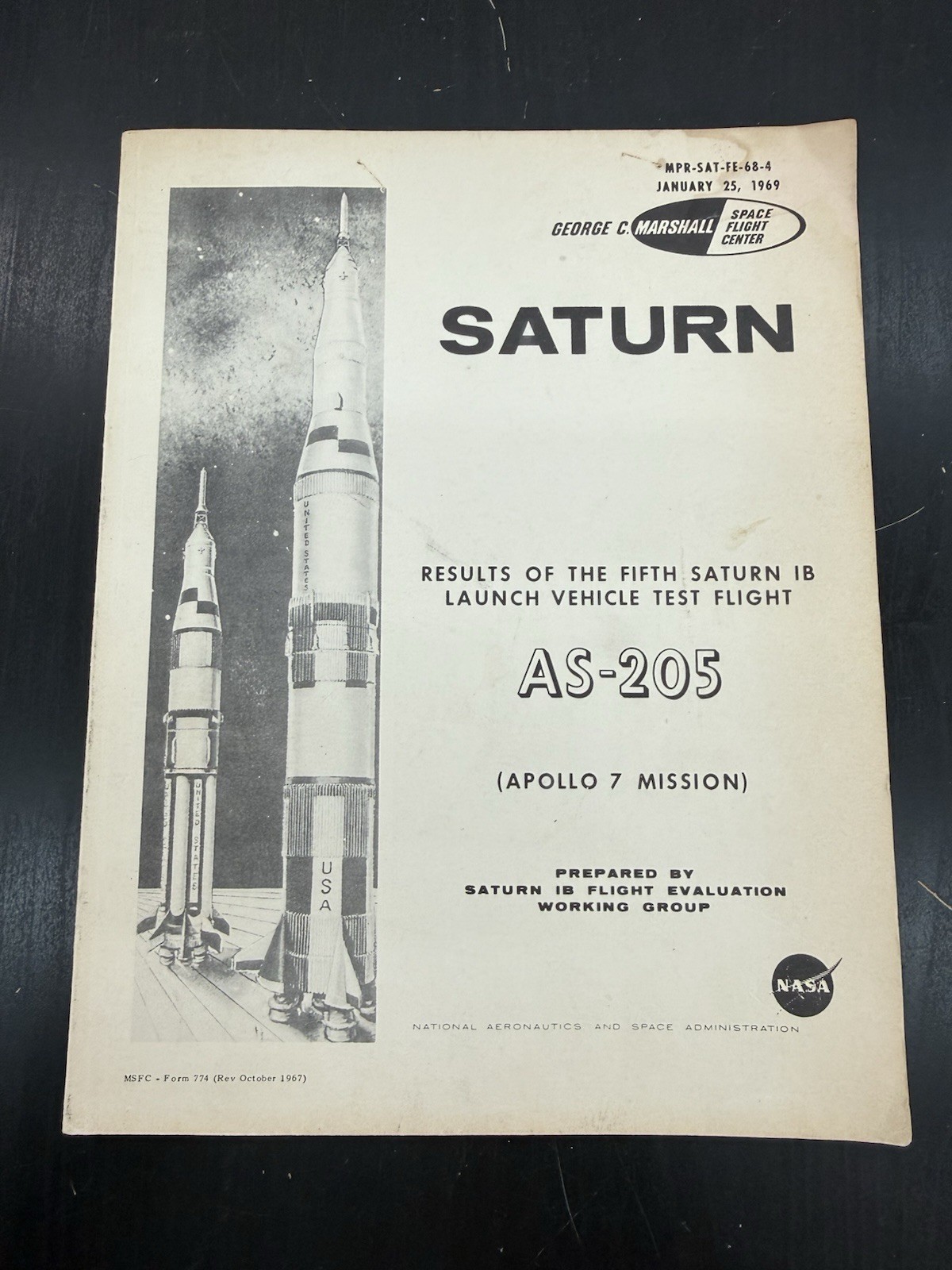 Please Help. NASA Saturn V AS-205 Apollo 7 VII Mission Results (xi 11 xiii 13) 