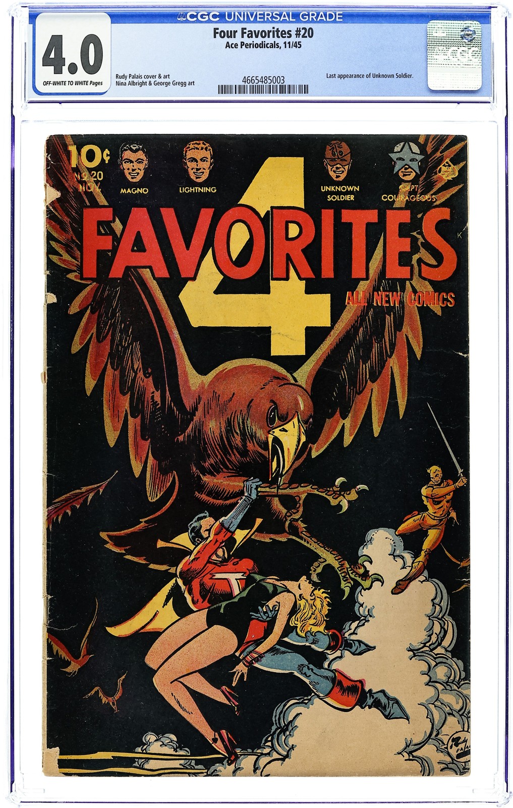 Four Favorites #20 CGC 4.0 1945 4665485003