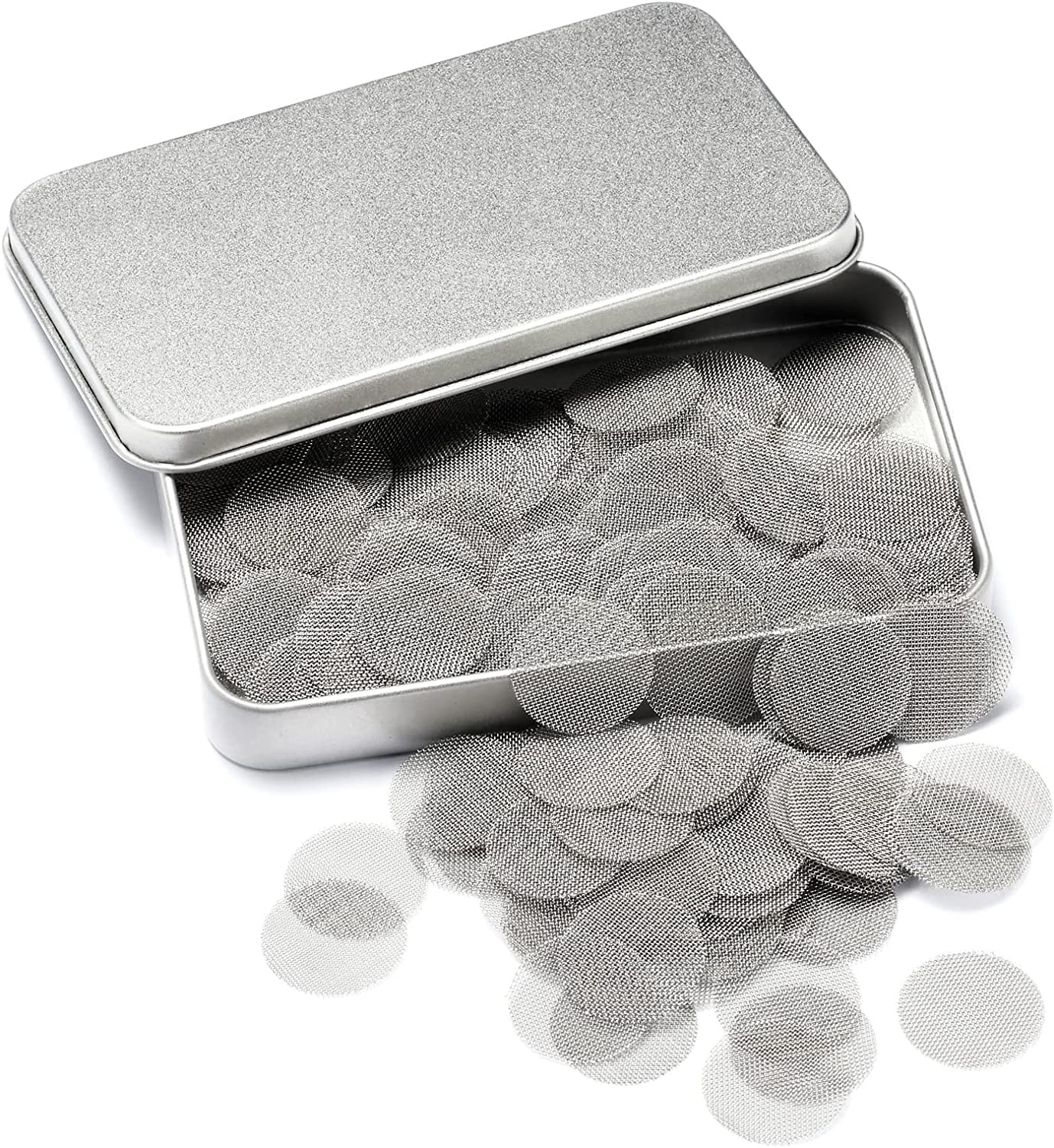 200 PCS 5/8 Inch Stainless Steel Pipe Screens, 5/8 Inch Metal Pipe Screen wit...