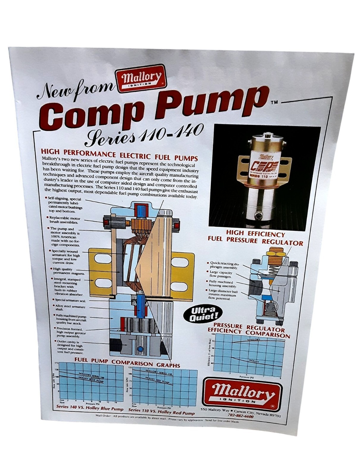 1988 Mallory Comp Pump Fuel Pump Series 110 140 Performance Vintage Ad 1988 Mallory Comp Pump Fuel Pump Series 110 140 Performance Vintage Ad