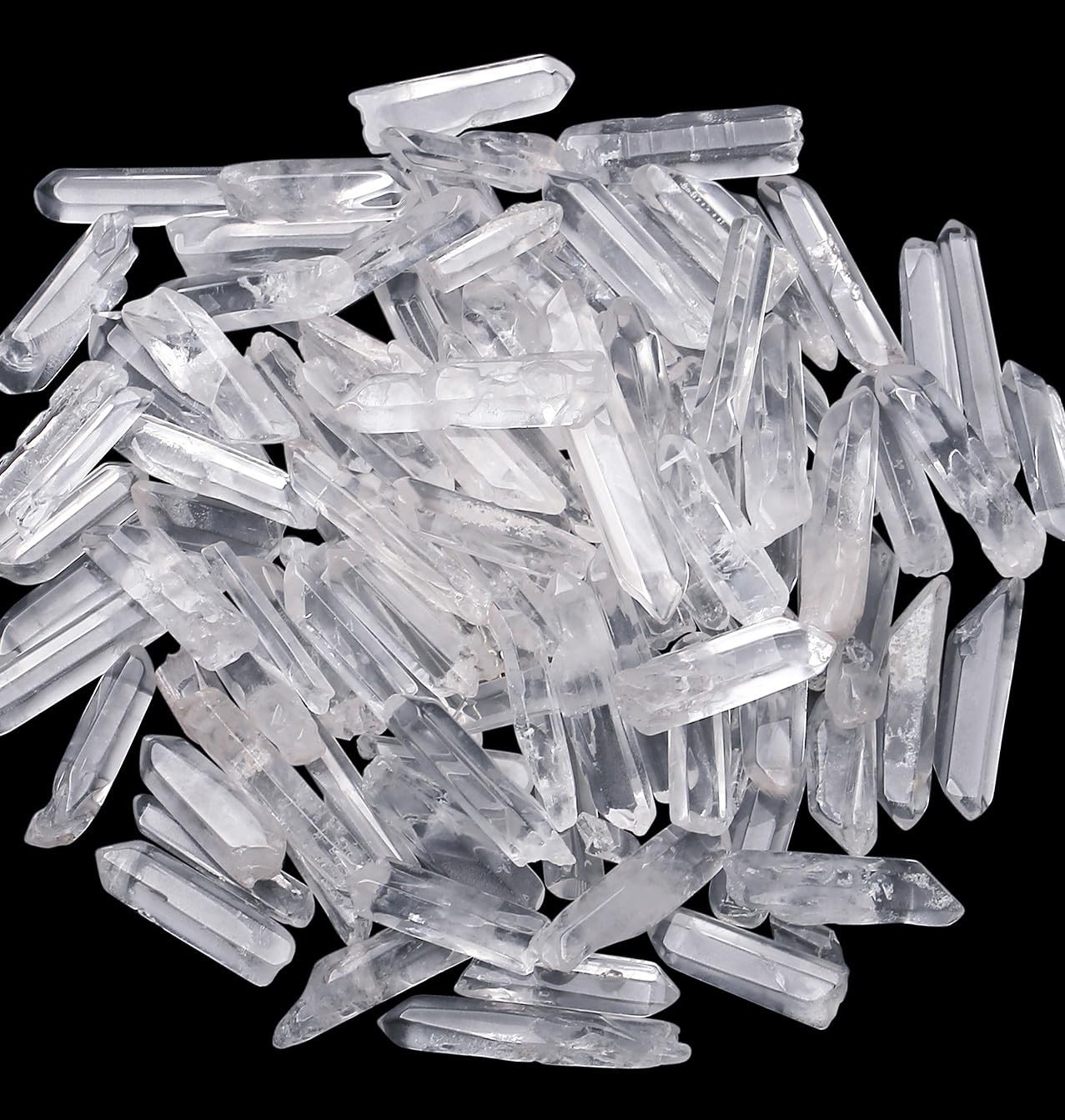 DUQGUHO Clear Quartz Crystals Points Bulk Healing Crystal 0.4-1.18\