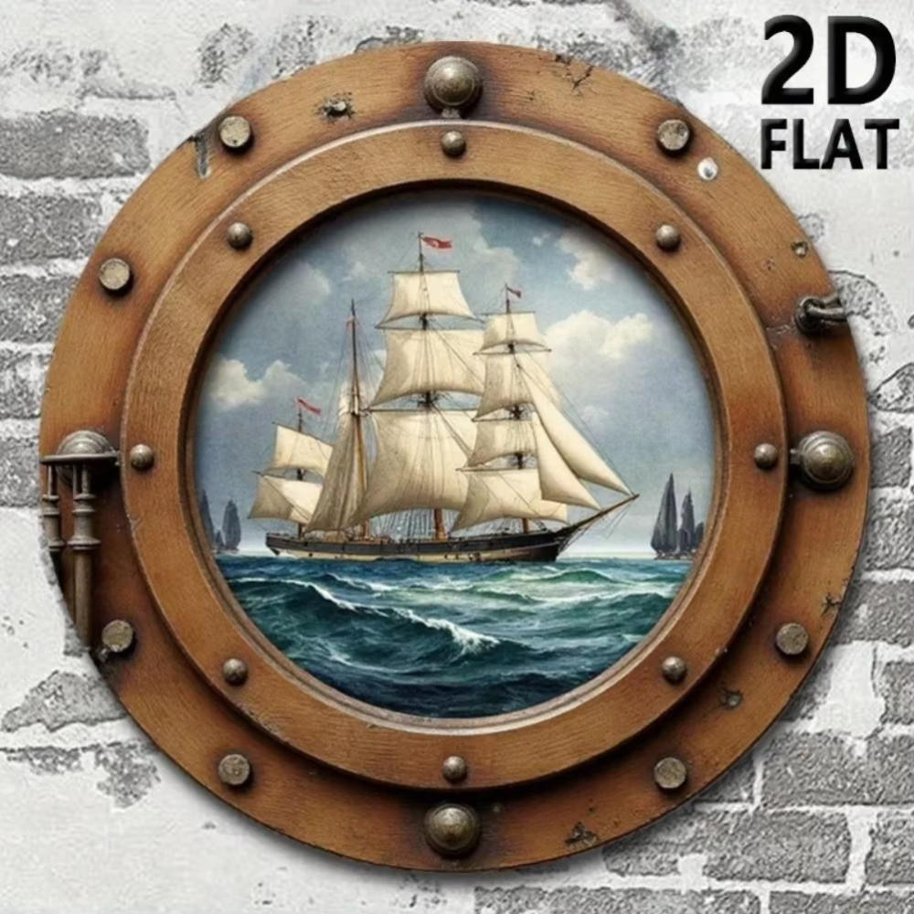 Vintage Nautical Sailboat Coastal Wall Art Decor for Home Vintage Nautical Sailboat Coastal Wall Art Decor for Home