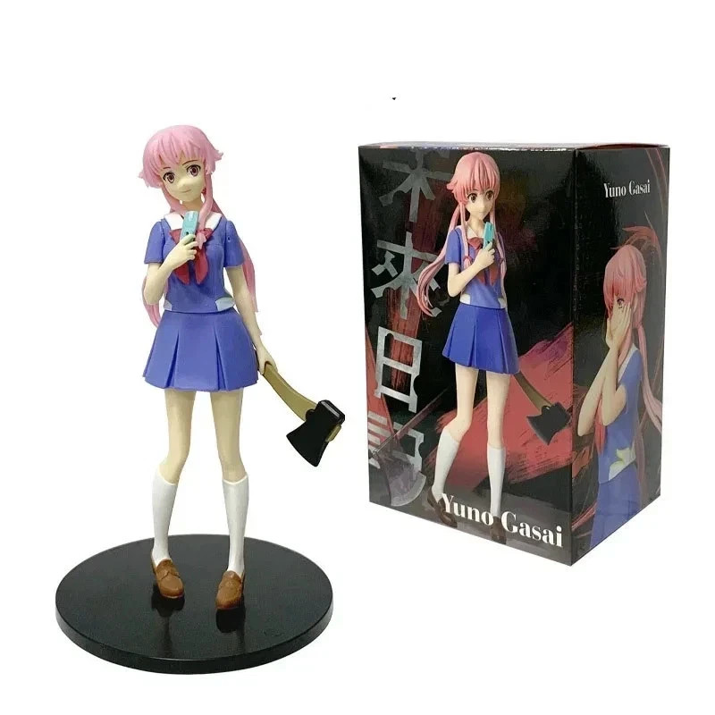 17CM Yuno Gasai Future Diary Anime Figure PVC Collectible Statue Display Model