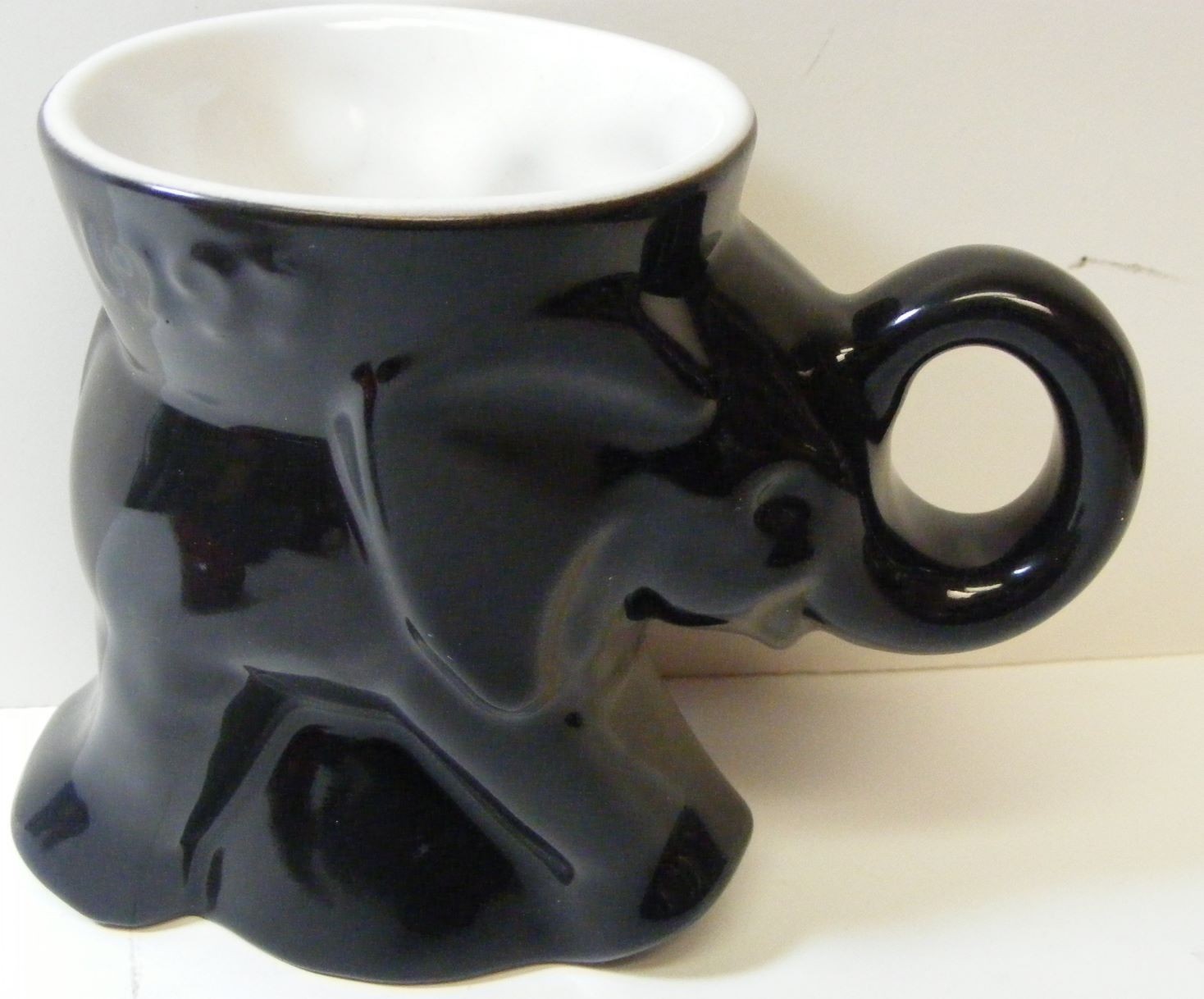FRANKOMA Pottery Republican GOP 1997 Black Elephant Mug Political USA