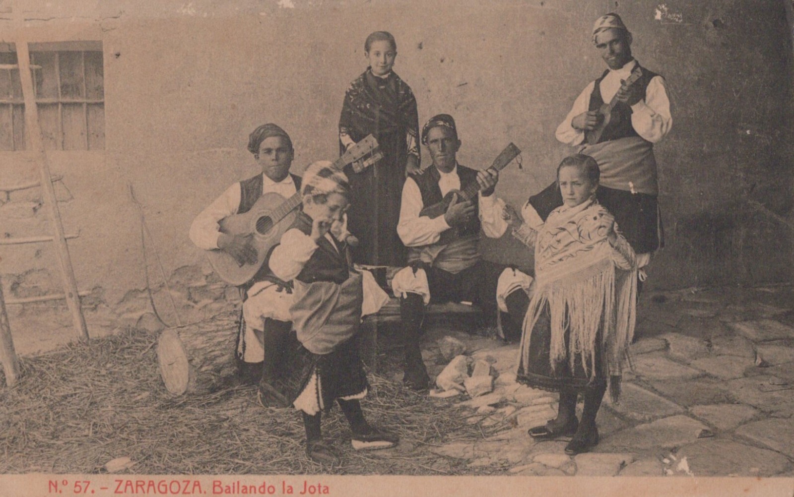 CUBA CUBAN MUSIC GROUP SPAIN ZARAGOZA BILANDO JOTA PORTRAIT 1930s ORIG Photo C36