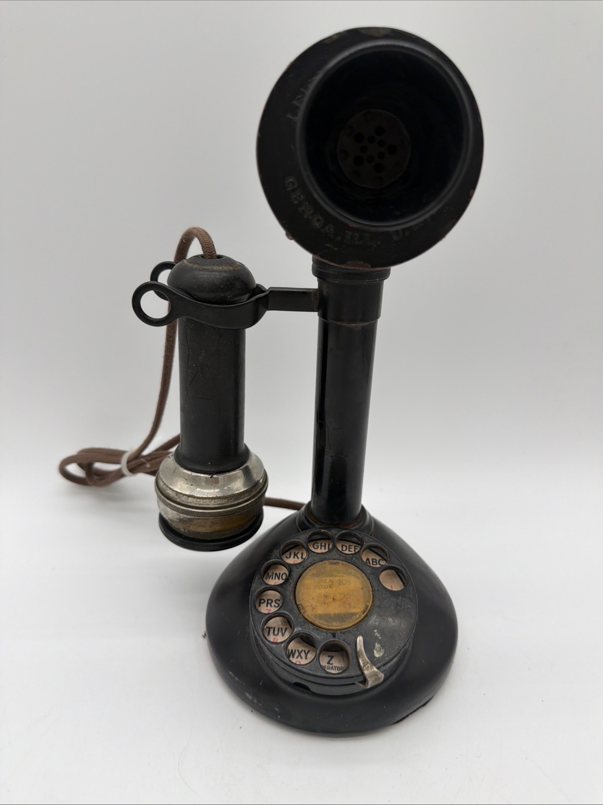 Early 1900's Stromberg Carlson Rory-Dial Candlestick Telephone ~ Displays Well Early 1900's Stromberg Carlson Rory-Dial Candlestick Telephone ~ Displays Well