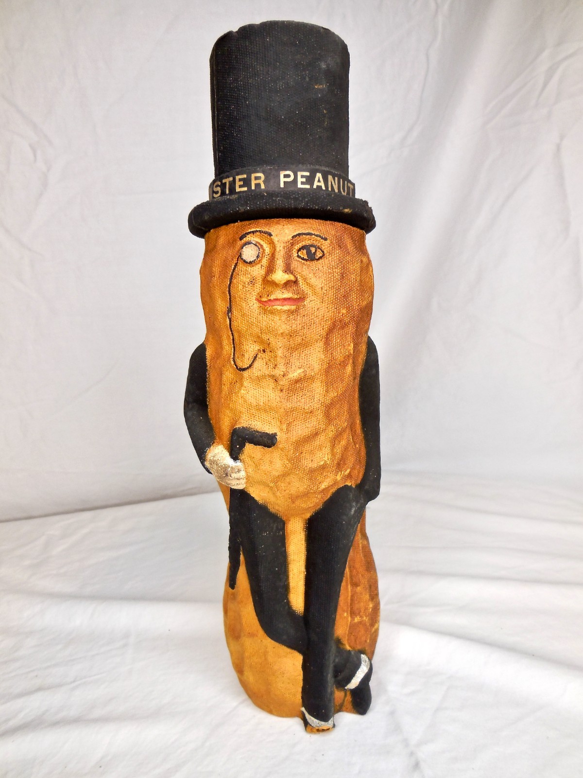 VTG MR MISTER PEANUT PLANTERS PAPER MACHE FIGURAL CONTAINER ADVERTISING 1930's