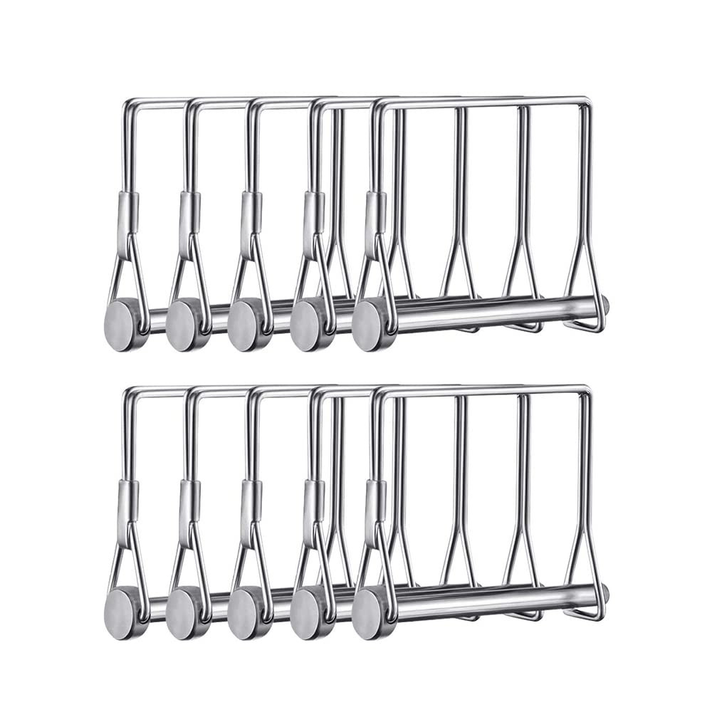 10 Pcs 1/4 Inch Wire Lock Pin 4 Inch Long Trailer Coupler Pin PTO Pin