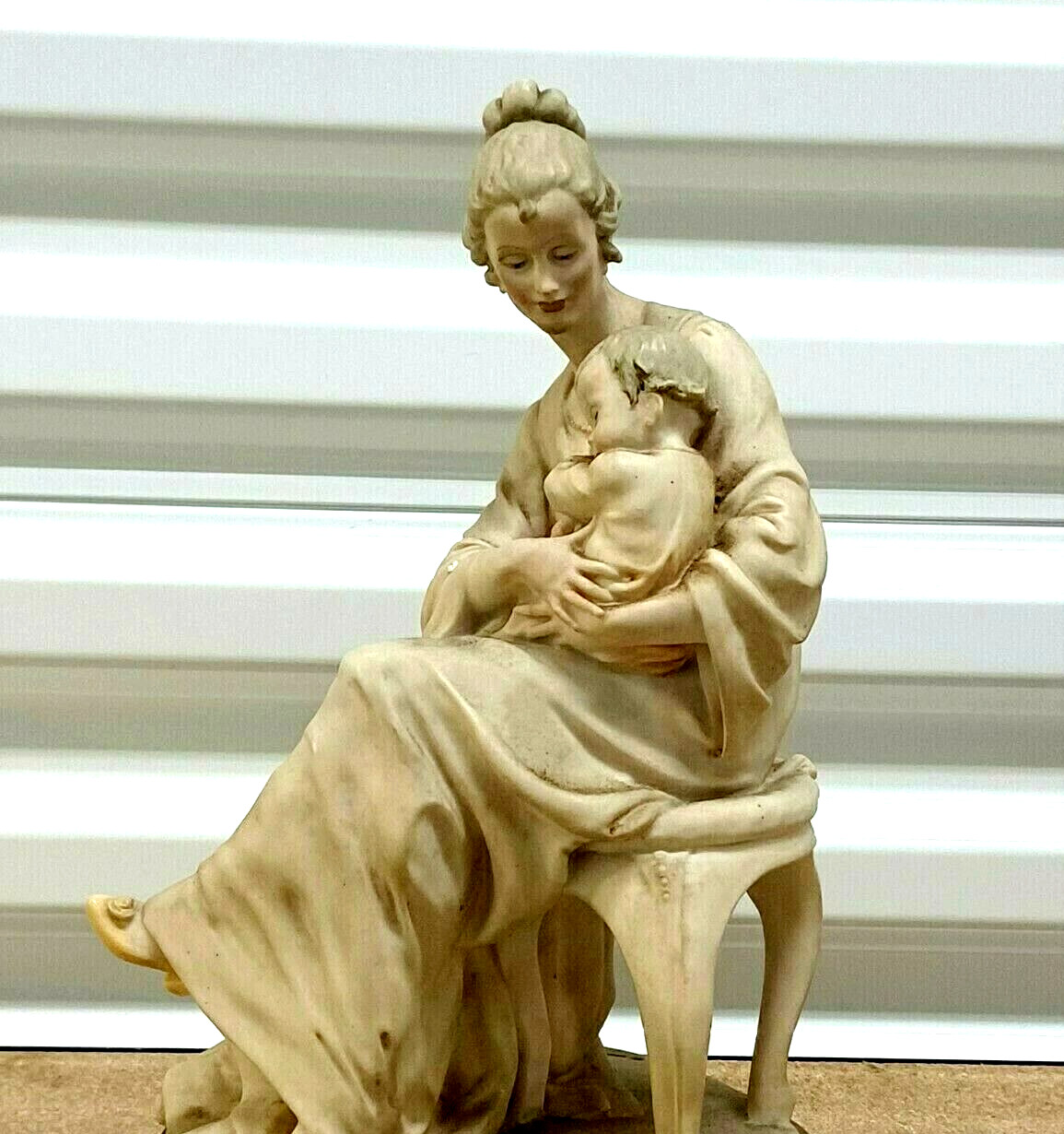 Vintage Capodimonte Armani Porcelain Figurine, Motherhood, 12.25\