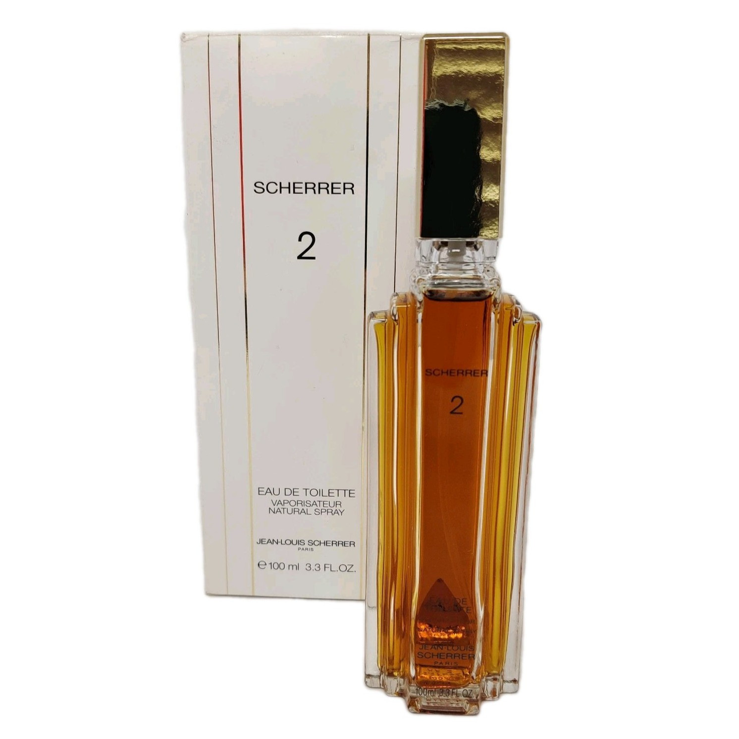 Vintage SCHERRER 2 Eau De Toilette Natural Spray Perfume JEAN-LOUIS Paris 3.3oz