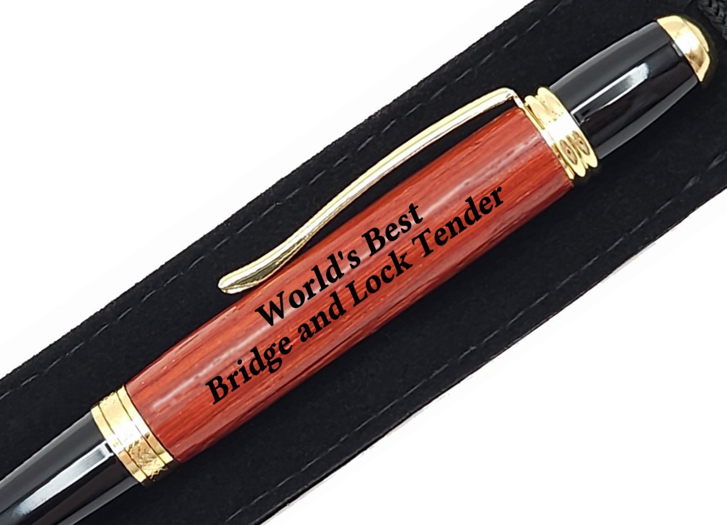 Gift For Bridge and Lock Tender World's Best Engraved Pen Present