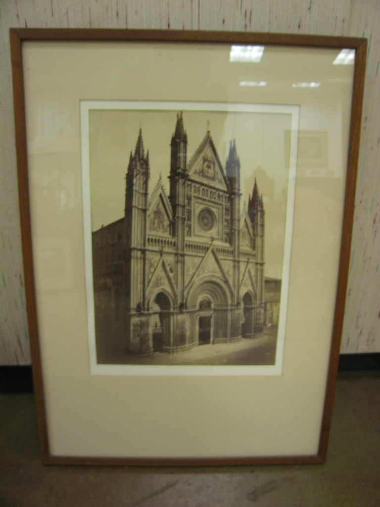 Antique Fratelli Alinari Photograph Exterior of Orvieto Cathedral Italy