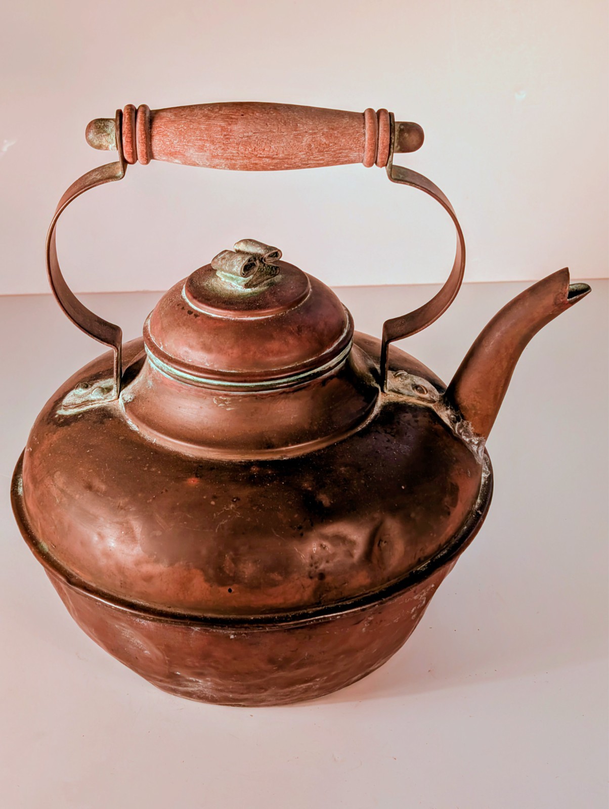 RARE 19thC Jabez Burns & Sons Copper Coffee Cupping Kettle - NYC History