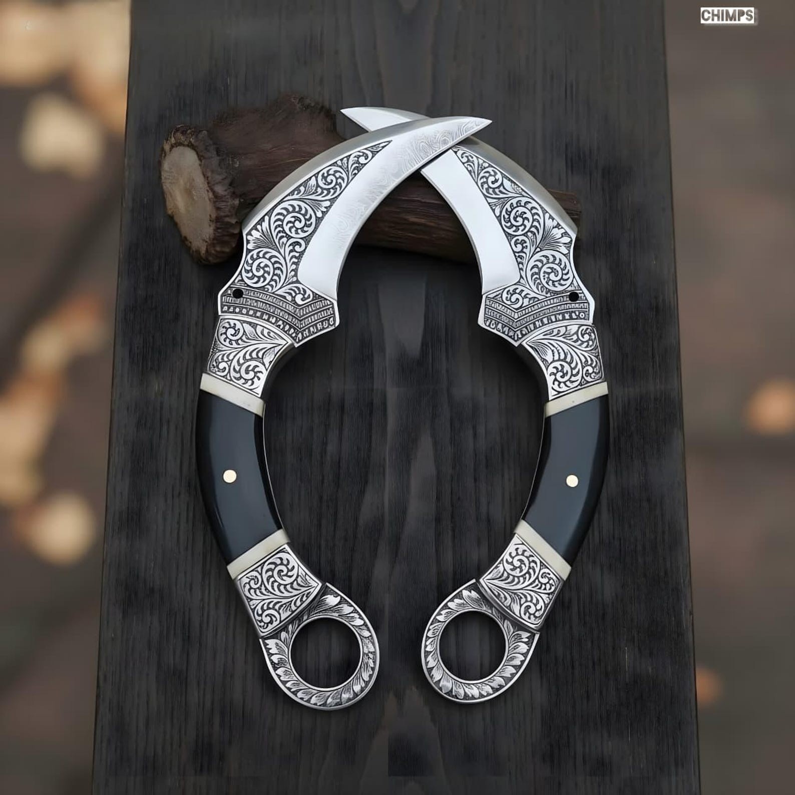 Custom Engraved Karambit Knife Set Handmade Curved Blades for Collectors