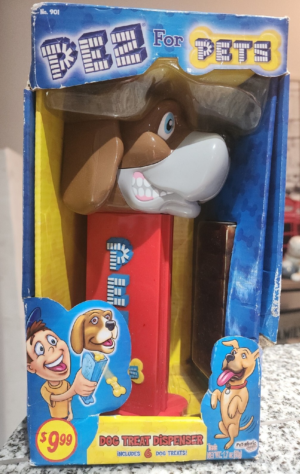 Pez for Pets Dog treat dispenser #901. New In Factory Sealed Box. VTG 1997