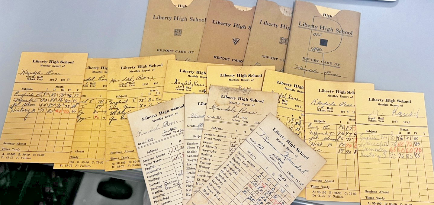 Lot of 16 Liberty NY 1930s High School Report Cards Lot of 16 Liberty NY 1930s High School Report Cards