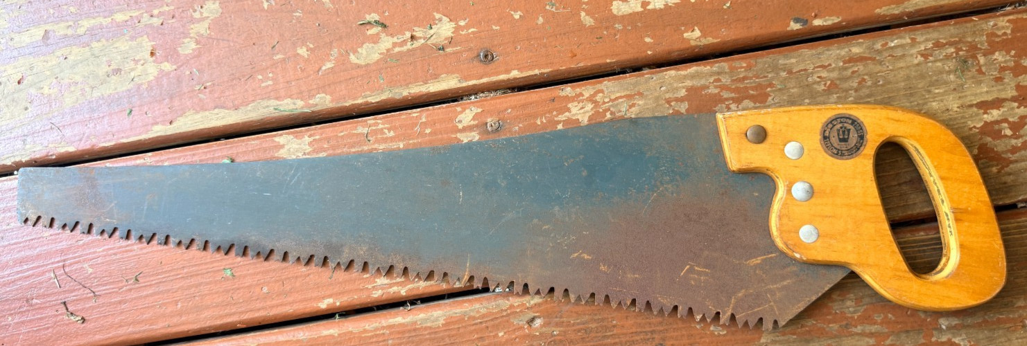 Vintage HENRY DISSTON Cross-Cut Saw 6-TPI 23\