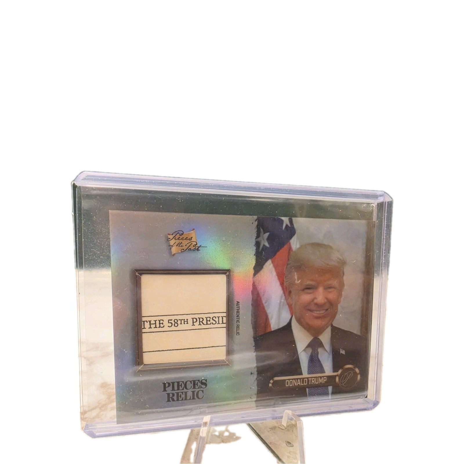 Donald Trump Presidential 2023 Pieces of the Past Edition Relic #98Refractor 🔥 