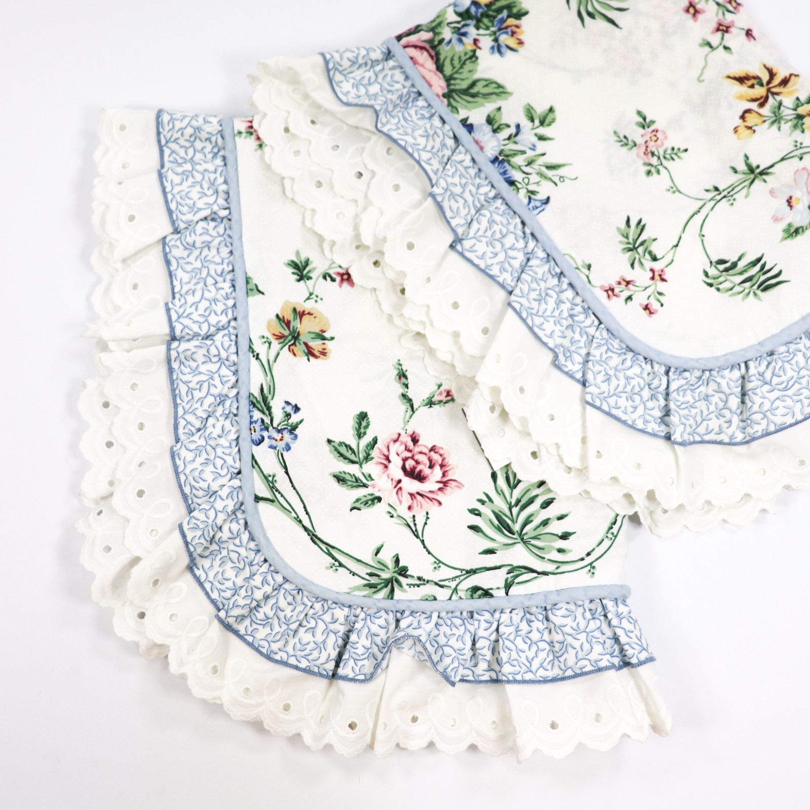 Vtg JC Penney Pillow Shams Standard Pink Roses Eyelet Lace Ruffle Shabby Cottage Vtg JC Penney Pillow Shams Standard Pink Roses Eyelet Lace Ruffle Shabby Cottage