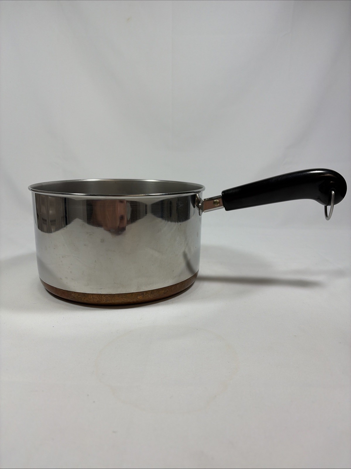 Vtg. Revere Ware Stainless Steel w/Copper Bottom 4 qt. No Lid