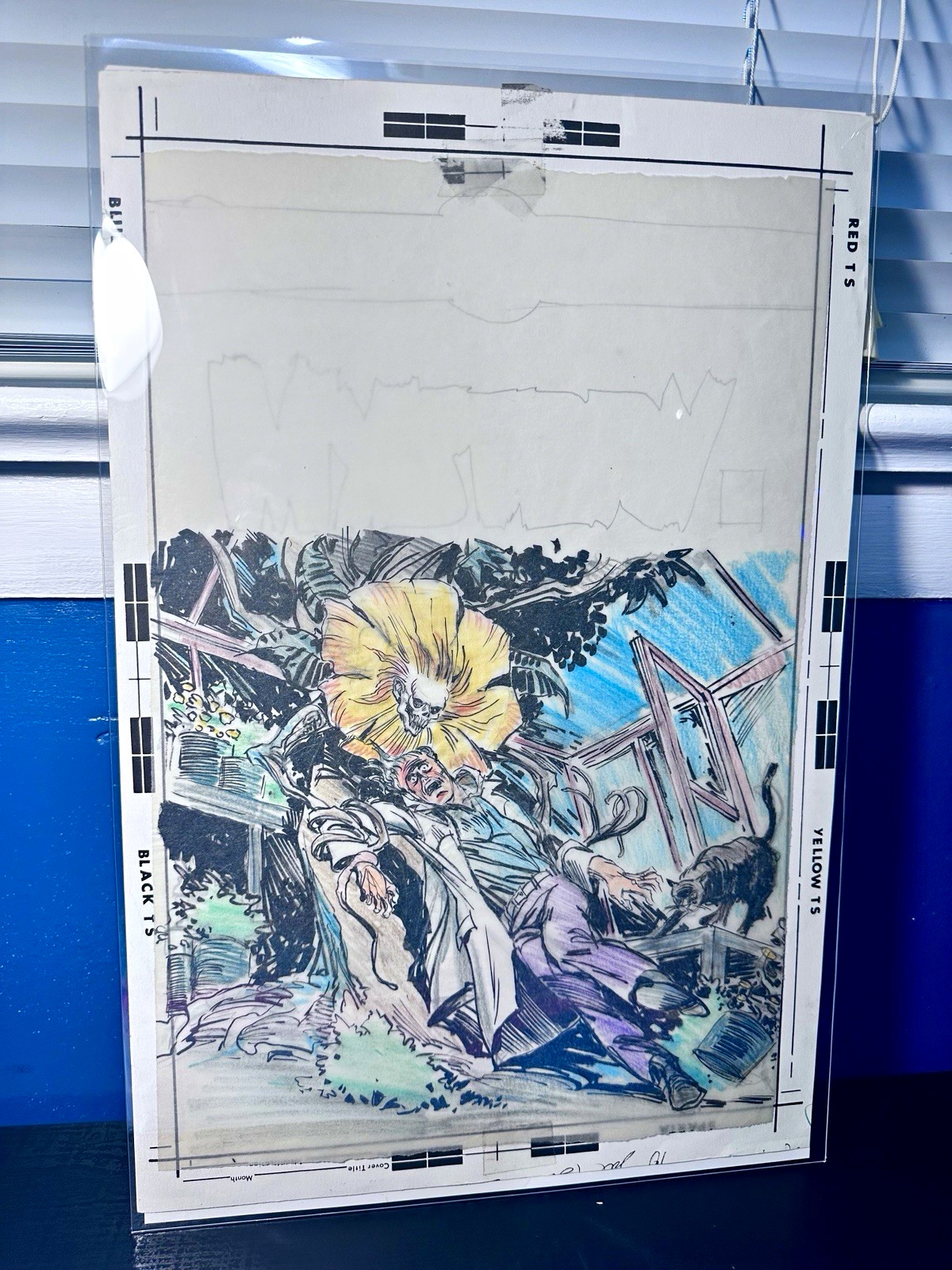 Original art page for Cover of House of mystery #240 (JOE ORLANDO) VERY RARE